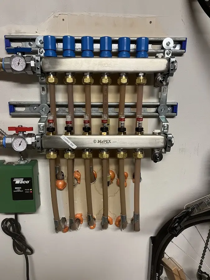 Plumber performing Gas Leak Detection at a residential property in Semmes